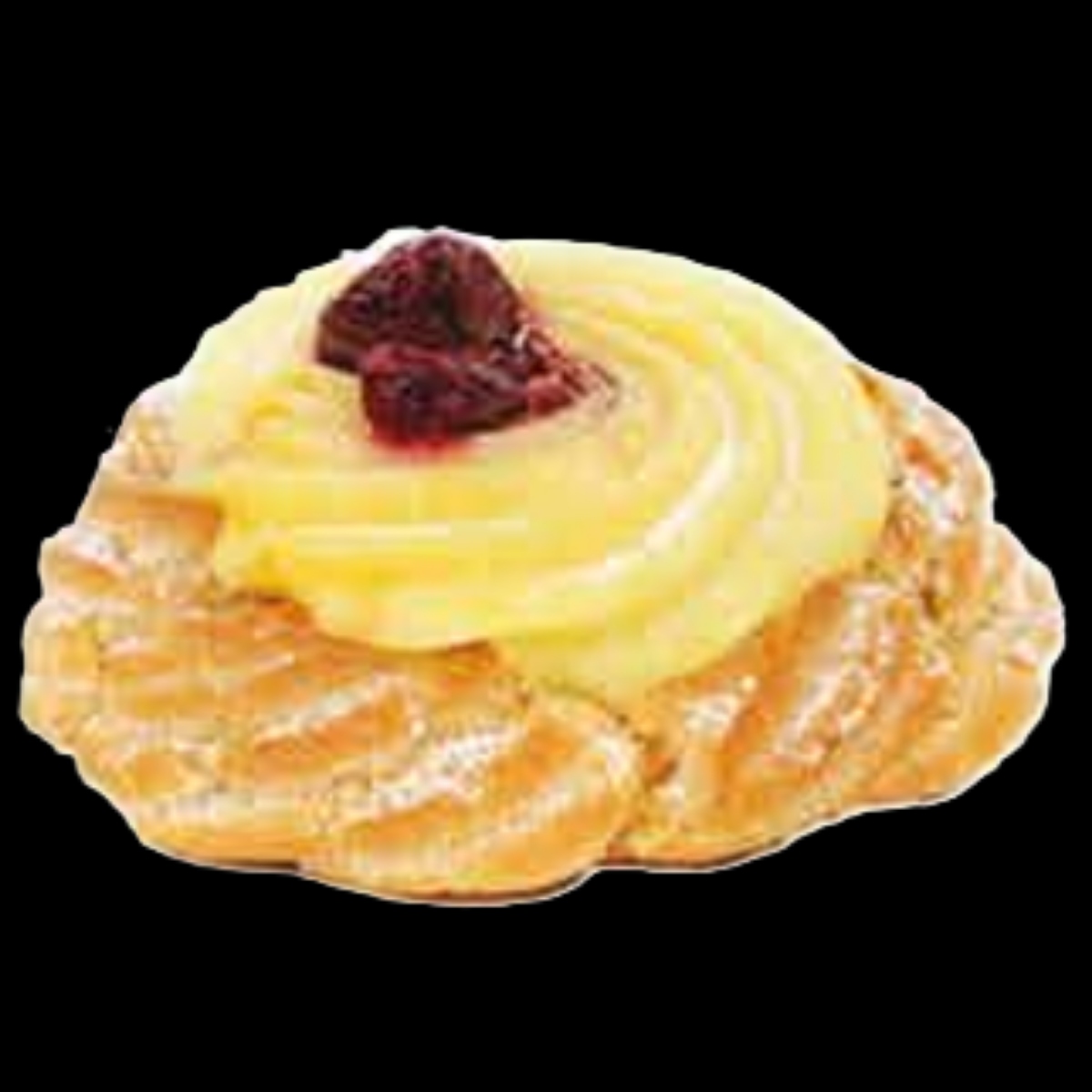 NEAPOLITAN "ZEPPOLA" WITH PASTRY CREAM AND CHERRY